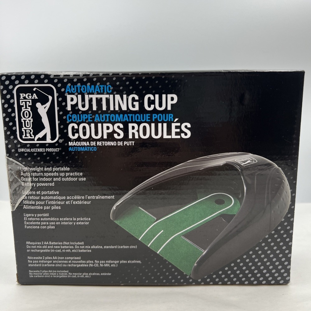 PGA Tour Automatic Golf Putting Cup Light‎ & Portable Indoor/Outdoor Open Box